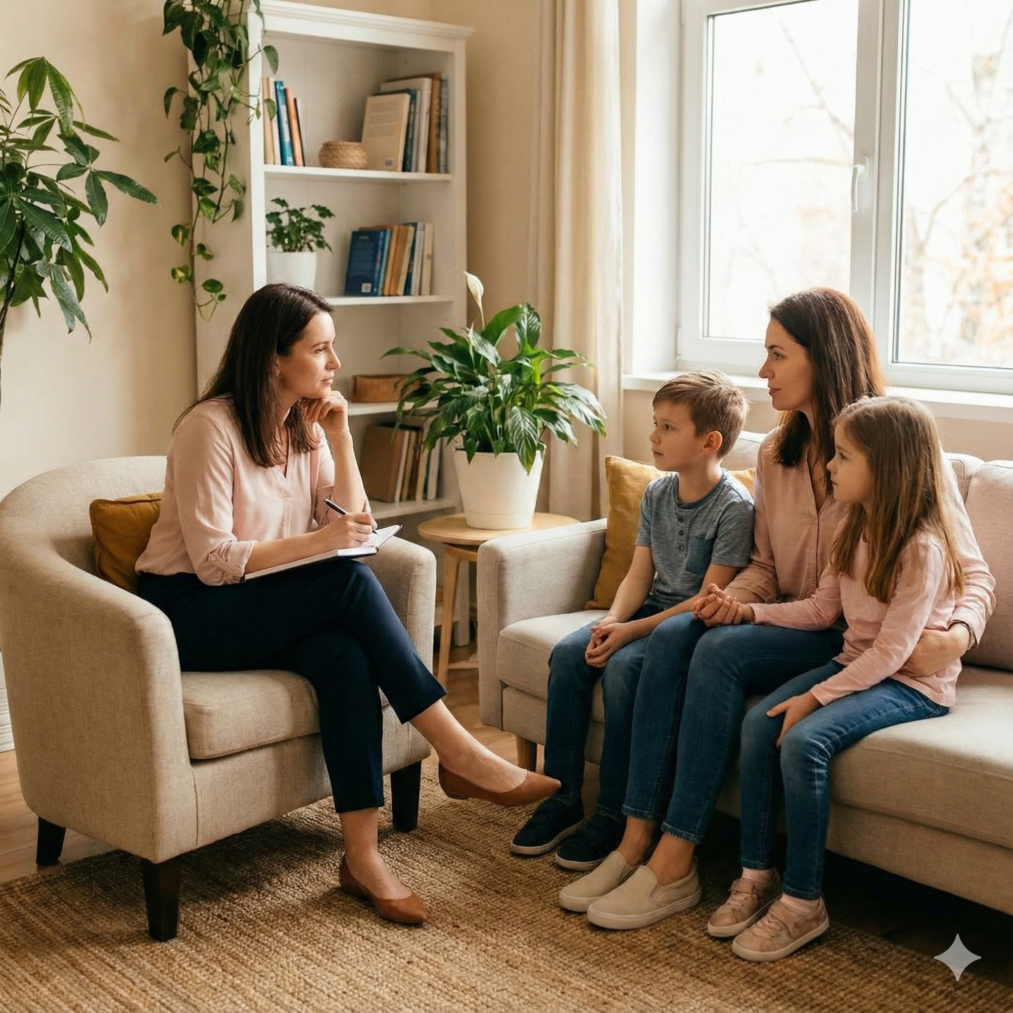 Family therapy session